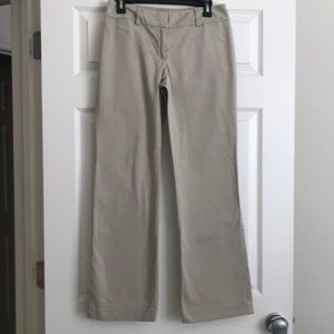 Loft super soft khaki color slacks (item 012)